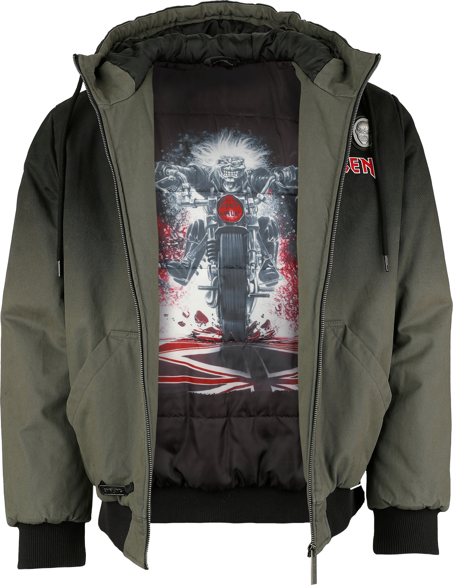 Veste d'hiver  de Iron Maiden - EMP Signature Collection - S à 3XL - pour Homme - gris/noir - Iron Maiden - View 2