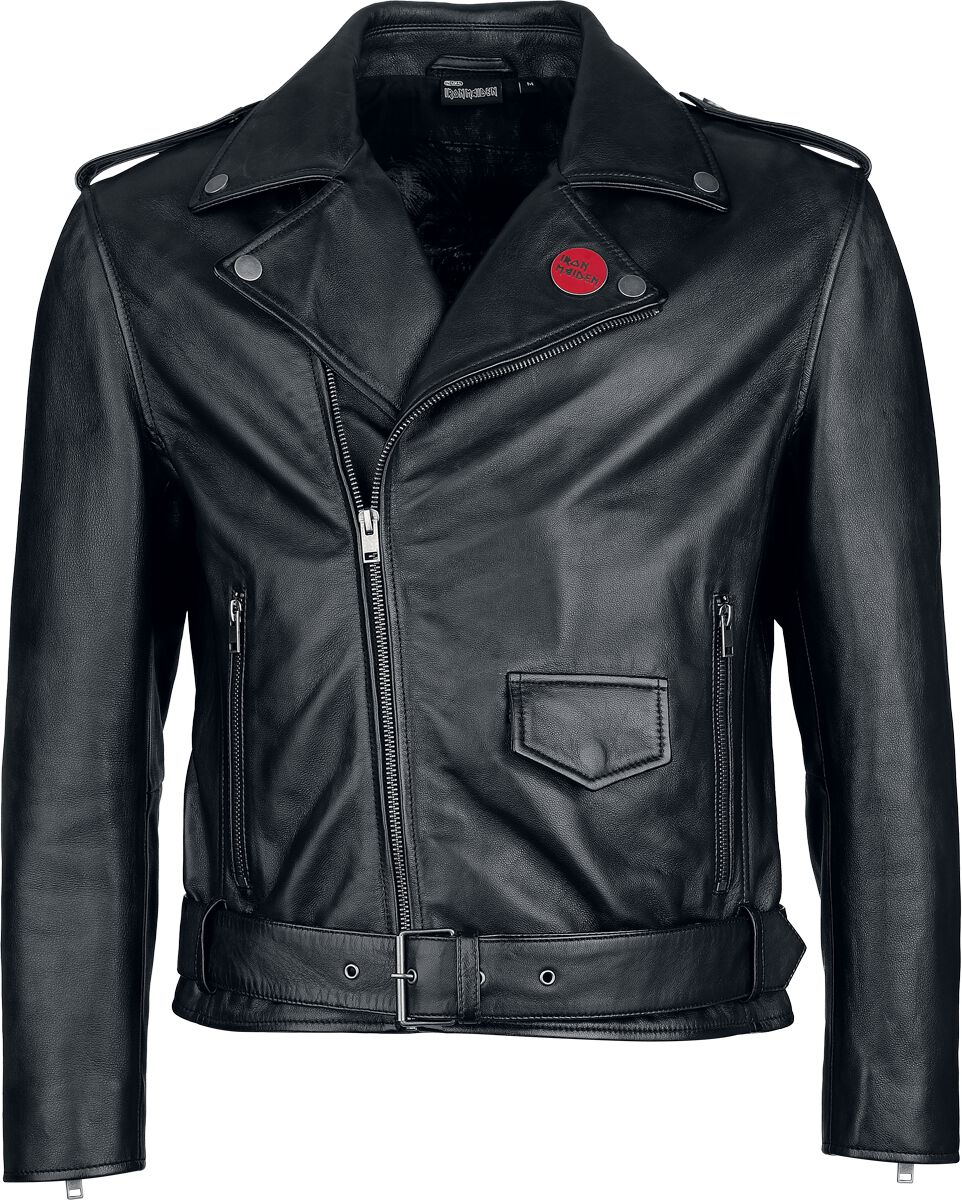 Veste en cuir  de Iron Maiden - EMP Signature Collection - S à 3XL - pour Homme - noir - Iron Maiden