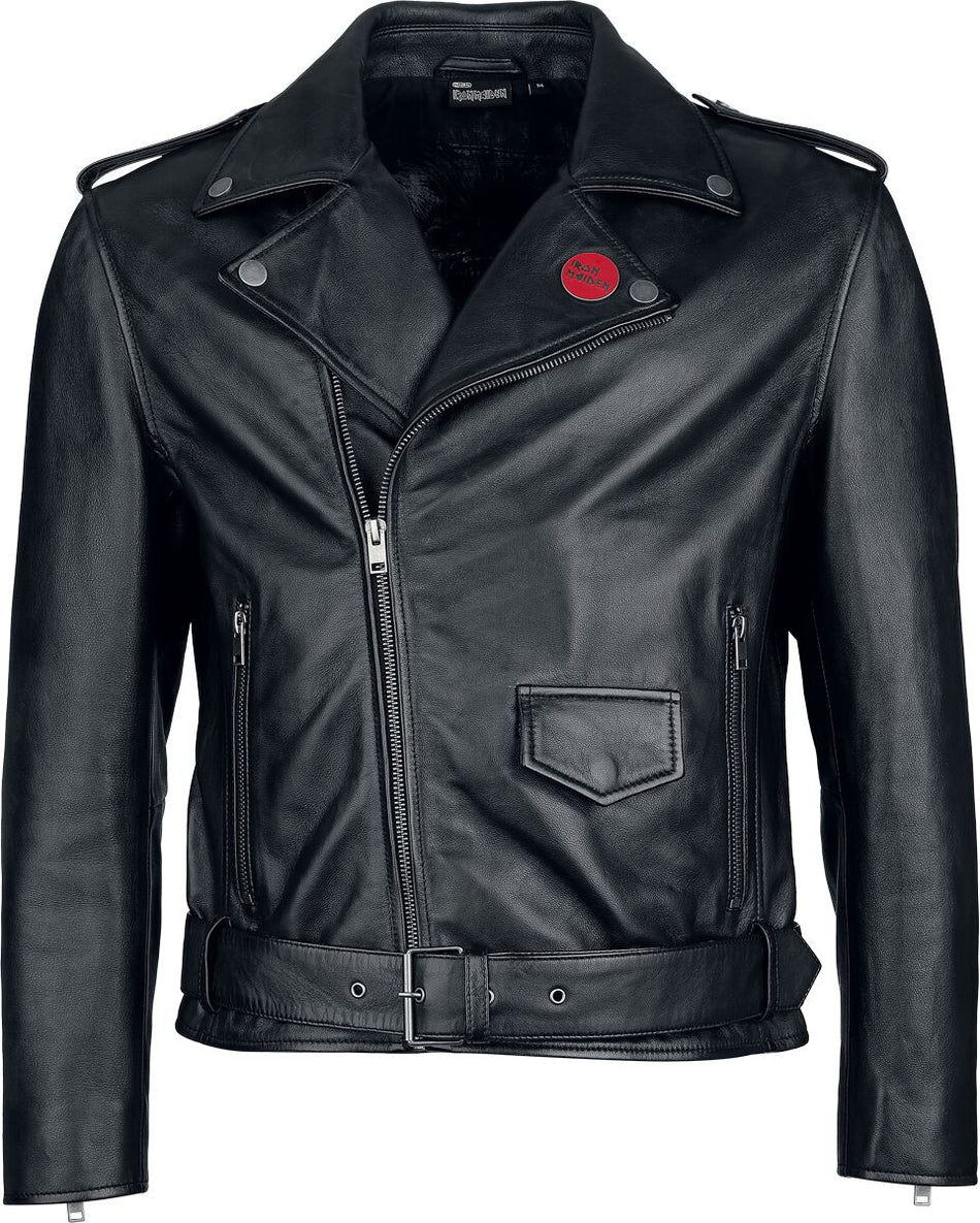 Veste en cuir  de Iron Maiden - EMP Signature Collection - S à 3XL - pour Homme - noir - Iron Maiden