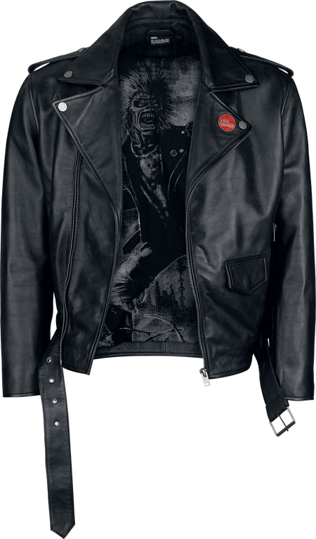 Veste en cuir  de Iron Maiden - EMP Signature Collection - S à 3XL - pour Homme - noir - Iron Maiden - View 2