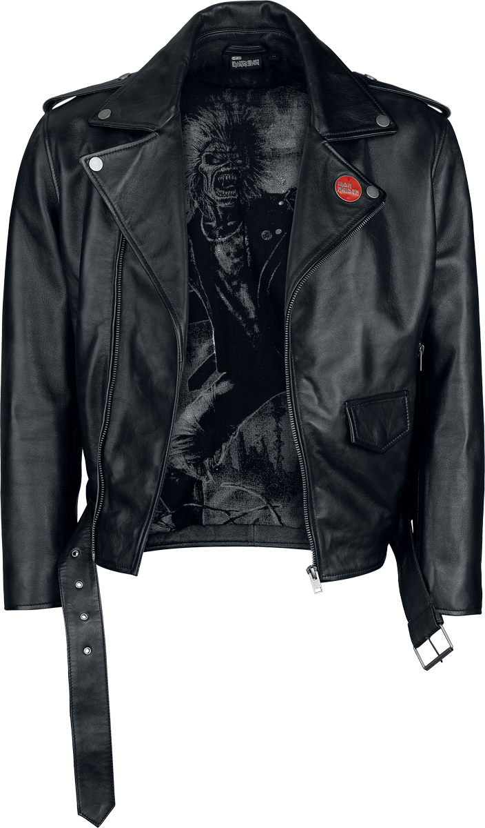 Veste en cuir  de Iron Maiden - EMP Signature Collection - S à 3XL - pour Homme - noir - Iron Maiden - View 2