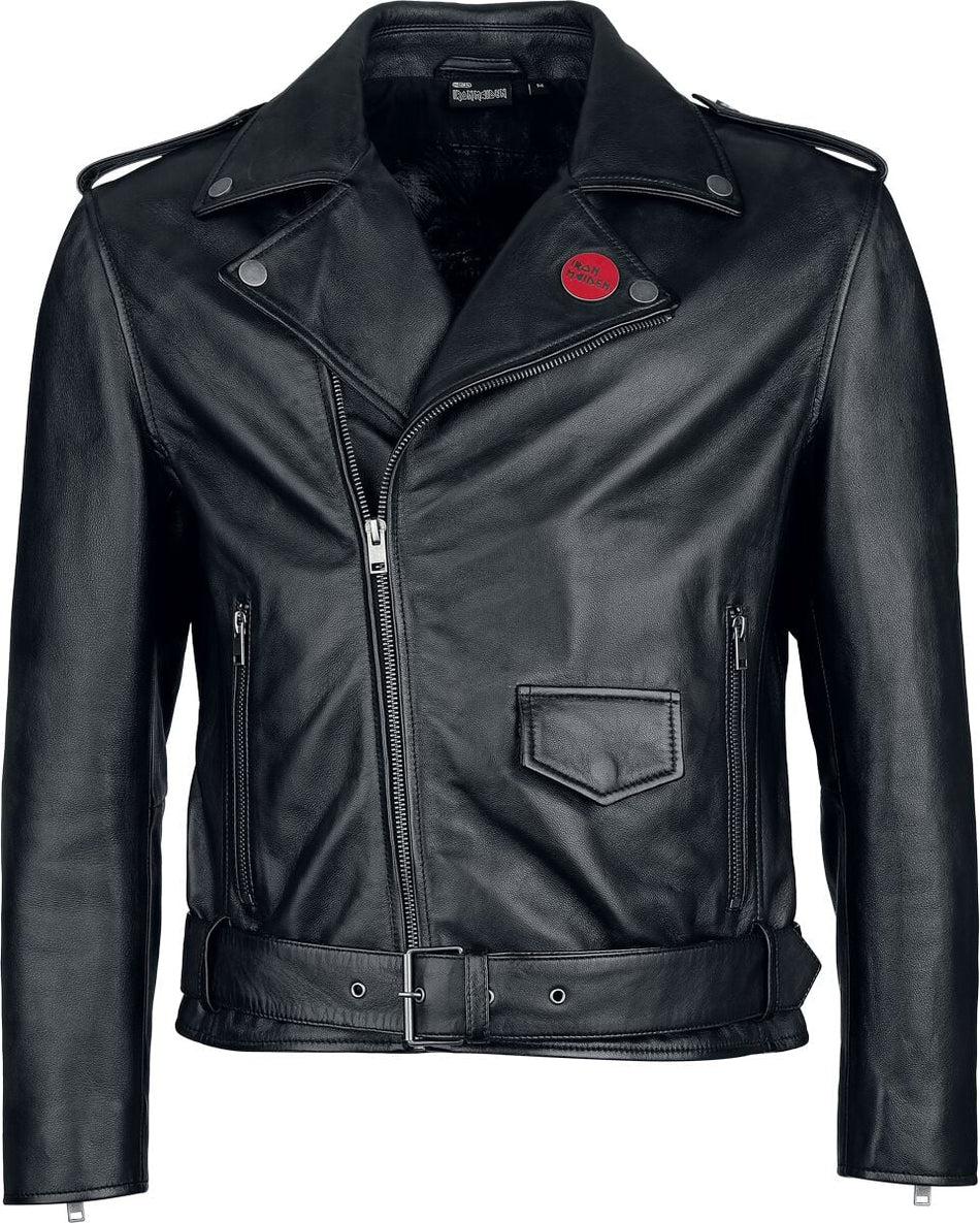 Veste en cuir  de Iron Maiden - EMP Signature Collection - S à 3XL - pour Homme - noir - Iron Maiden