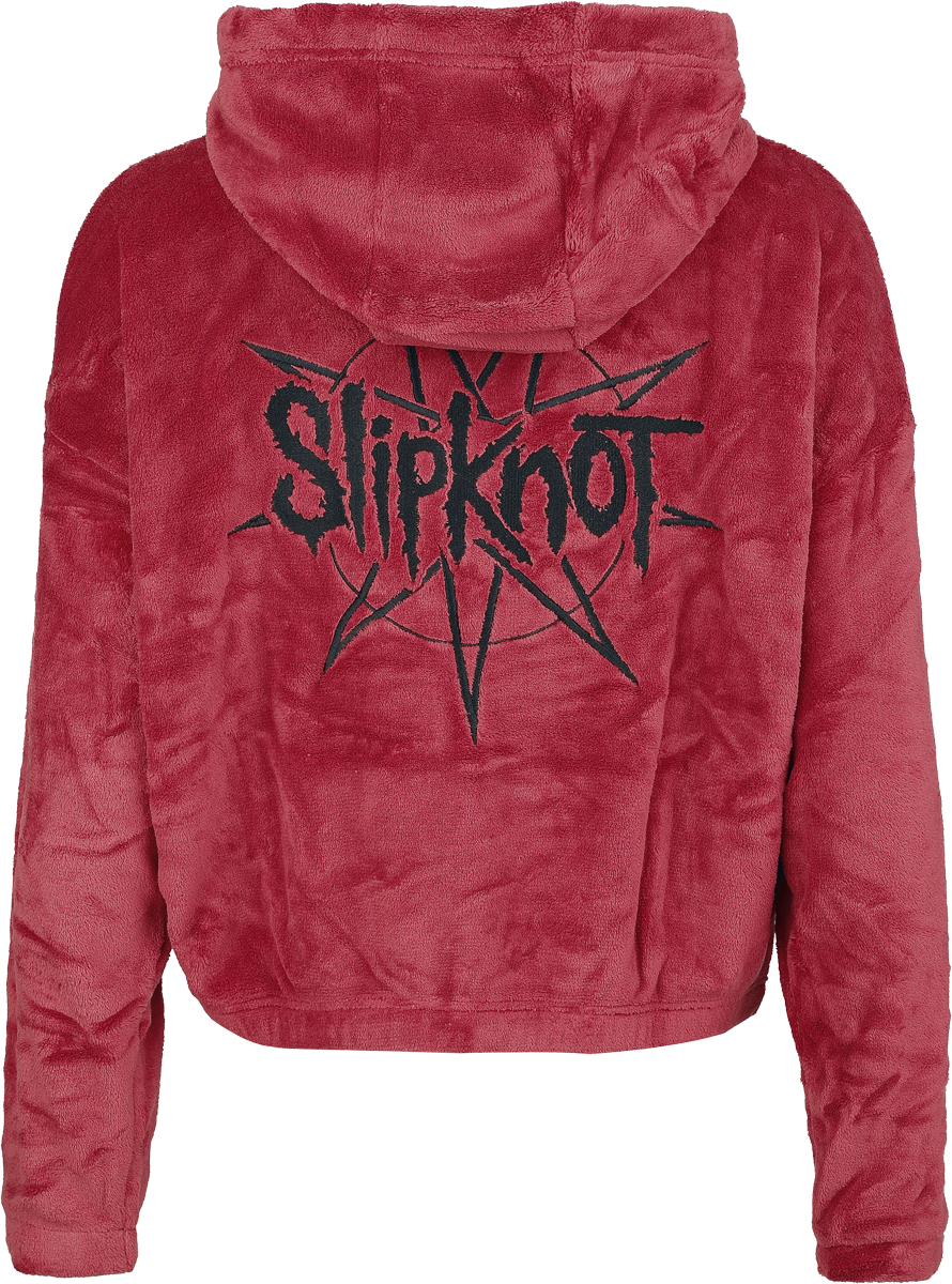 Sweat-shirt zippé à capuche  de Slipknot - EMP Signature Collection - S à XXL - pour Femme - rouge/noir - Slipknot - View 2