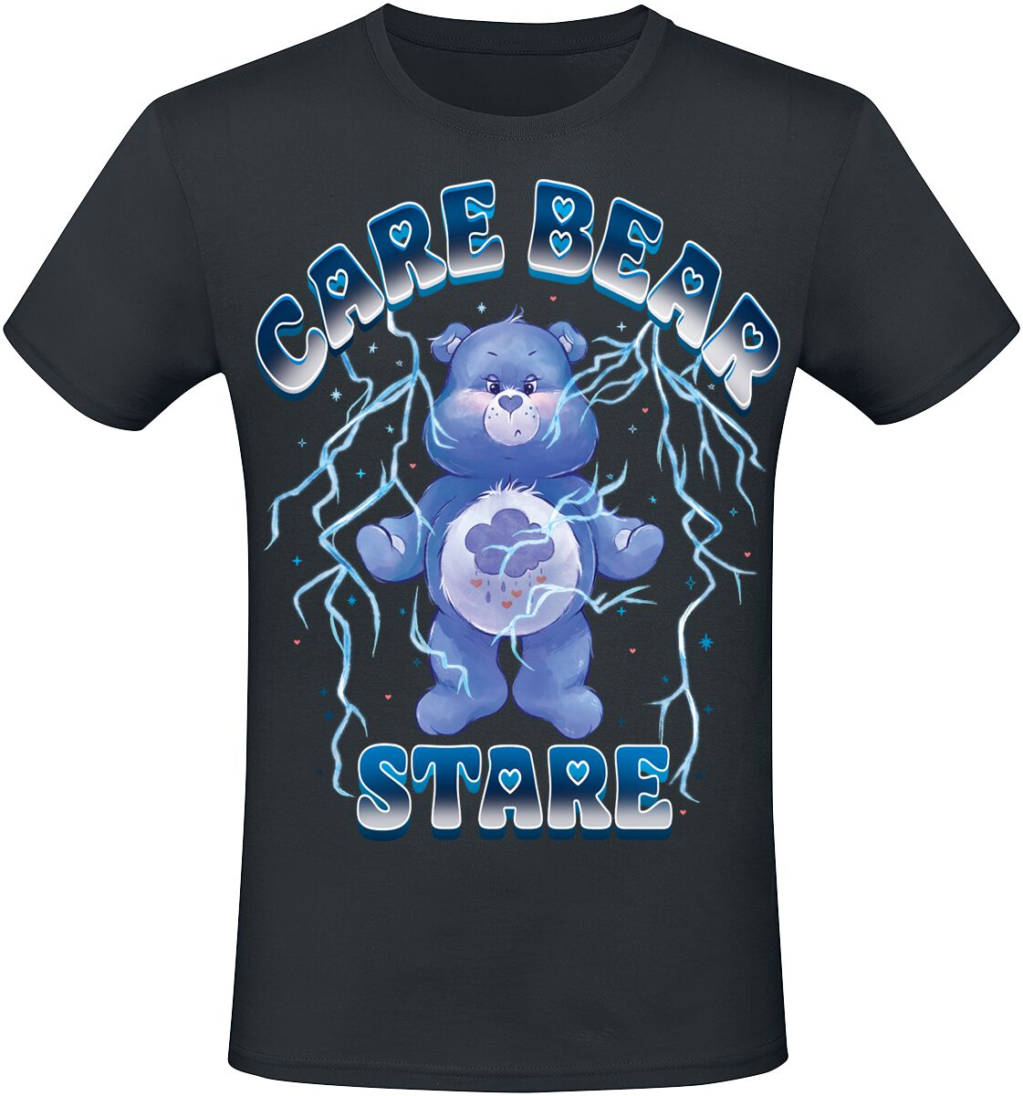 T-Shirt Manches courtes  de Care Bears - Care Bears - Stare - S à XXL - pour Homme - noir - Care Bears