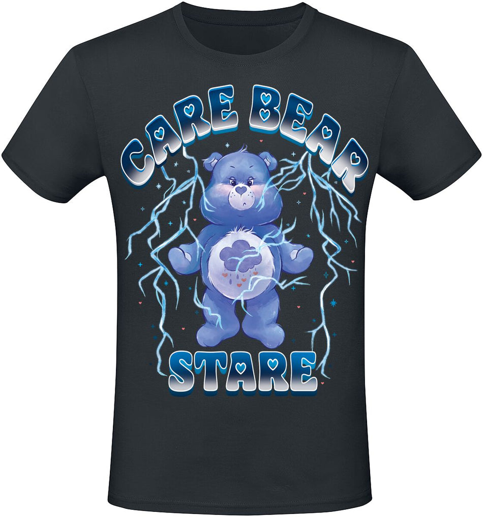 T-Shirt Manches courtes  de Care Bears - Care Bears - Stare - S à XXL - pour Homme - noir - Care Bears