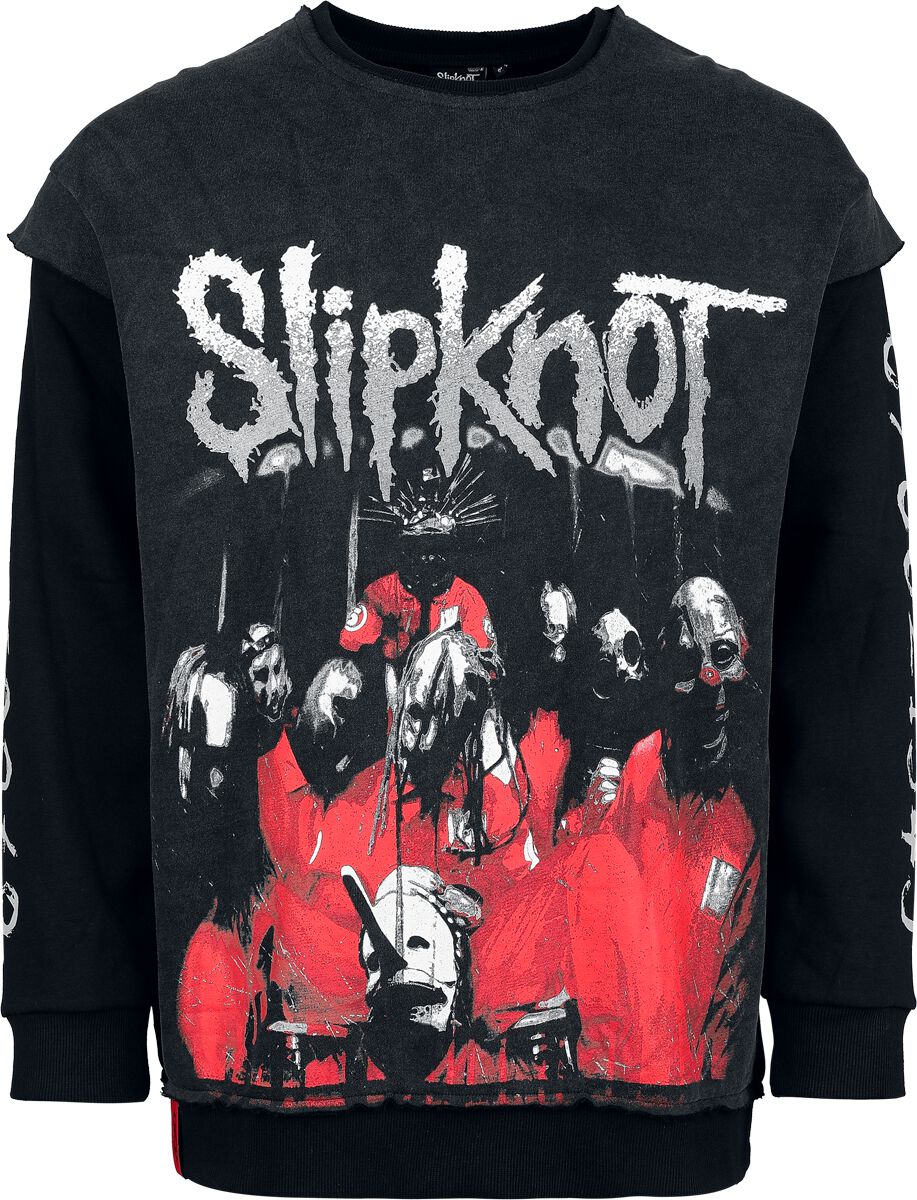 Sweat-shirt  de Slipknot - EMP Signature Collection - S à XXL - pour Homme - gris foncé/noir - Slipknot