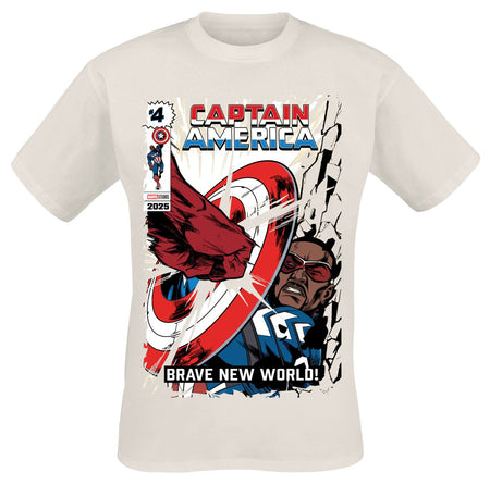 T-Shirt Manches courtes  de Captain America - Brave New World - Impact - S à XXL - pour Homme - naturel - Captain America