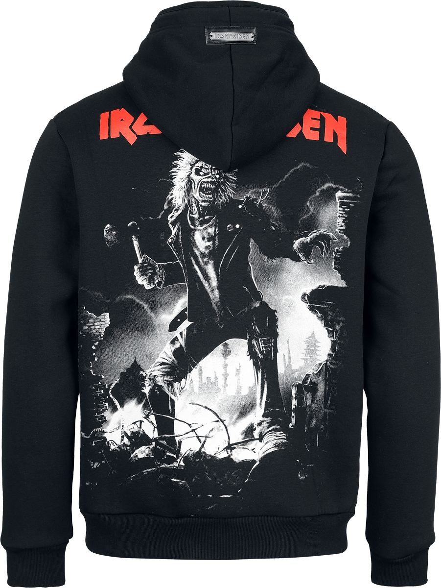 Sweat-shirt à capuche  de Iron Maiden - EMP Signature Collection - M à 3XL - pour Homme - noir/gris - Iron Maiden - View 2