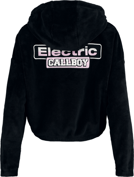 Sweat-shirt zippé à capuche  de Electric Callboy - EMP Signature Collection - S à XXL - pour Femme - noir/rose - Electric Callboy - View 2