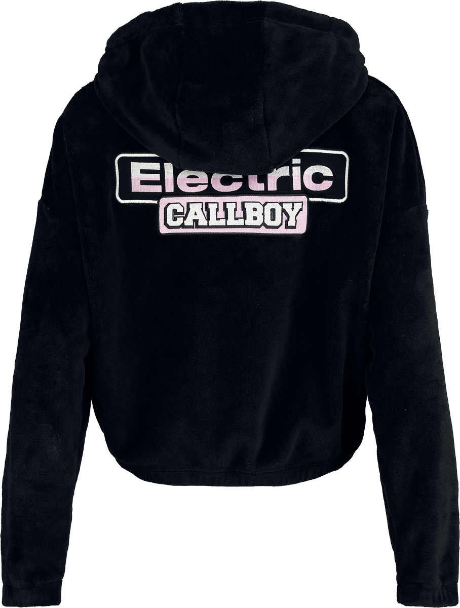 Sweat-shirt zippé à capuche  de Electric Callboy - EMP Signature Collection - S à XXL - pour Femme - noir/rose - Electric Callboy - View 2