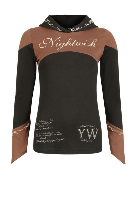 T-shirt manches longues  de Nightwish - EMP Signature Collection - S à 3XL - pour Femme - noir/marron - Nightwish