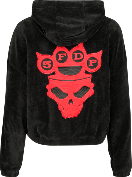 Sweat-shirt zippé à capuche  de Five Finger Death Punch - EMP Signature Collection - S à XXL - pour Femme - noir/rouge - Five Finger Death Punch - View 2