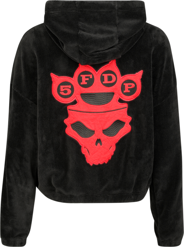Sweat-shirt zippé à capuche  de Five Finger Death Punch - EMP Signature Collection - S à XXL - pour Femme - noir/rouge - Five Finger Death Punch - View 2