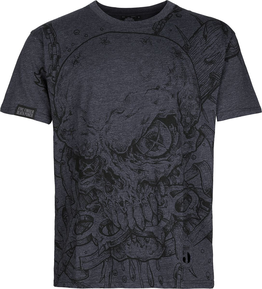 T-Shirt Manches courtes  de Five Finger Death Punch - EMP Signature Collection - S à 3XL - pour Homme - gris - Five Finger Death Punch