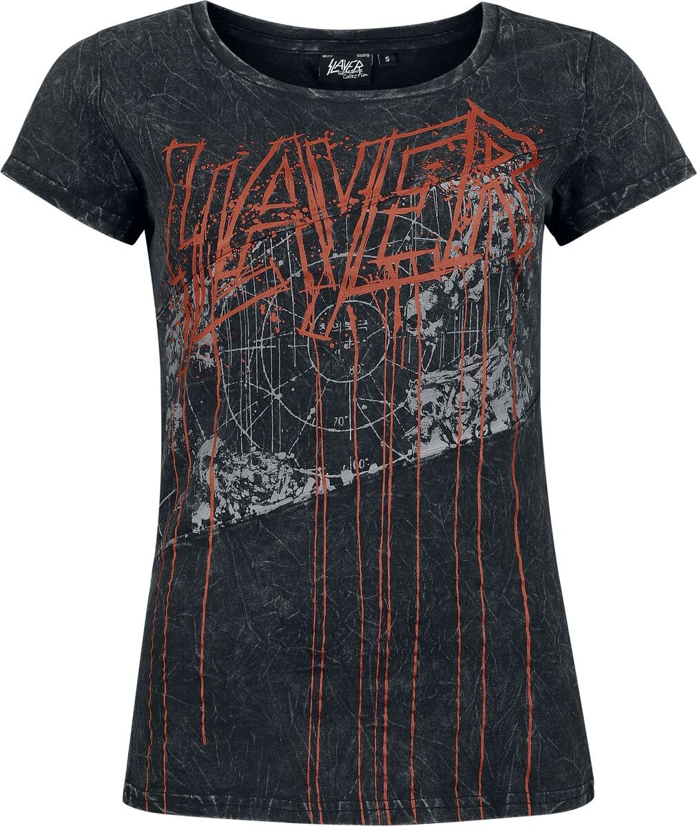 T-Shirt Manches courtes  de Slayer - EMP Signature Collection - S à XXL - pour Femme - gris foncé - Slayer