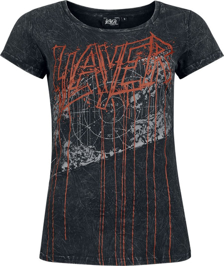 T-Shirt Manches courtes  de Slayer - EMP Signature Collection - S à XXL - pour Femme - gris foncé - Slayer