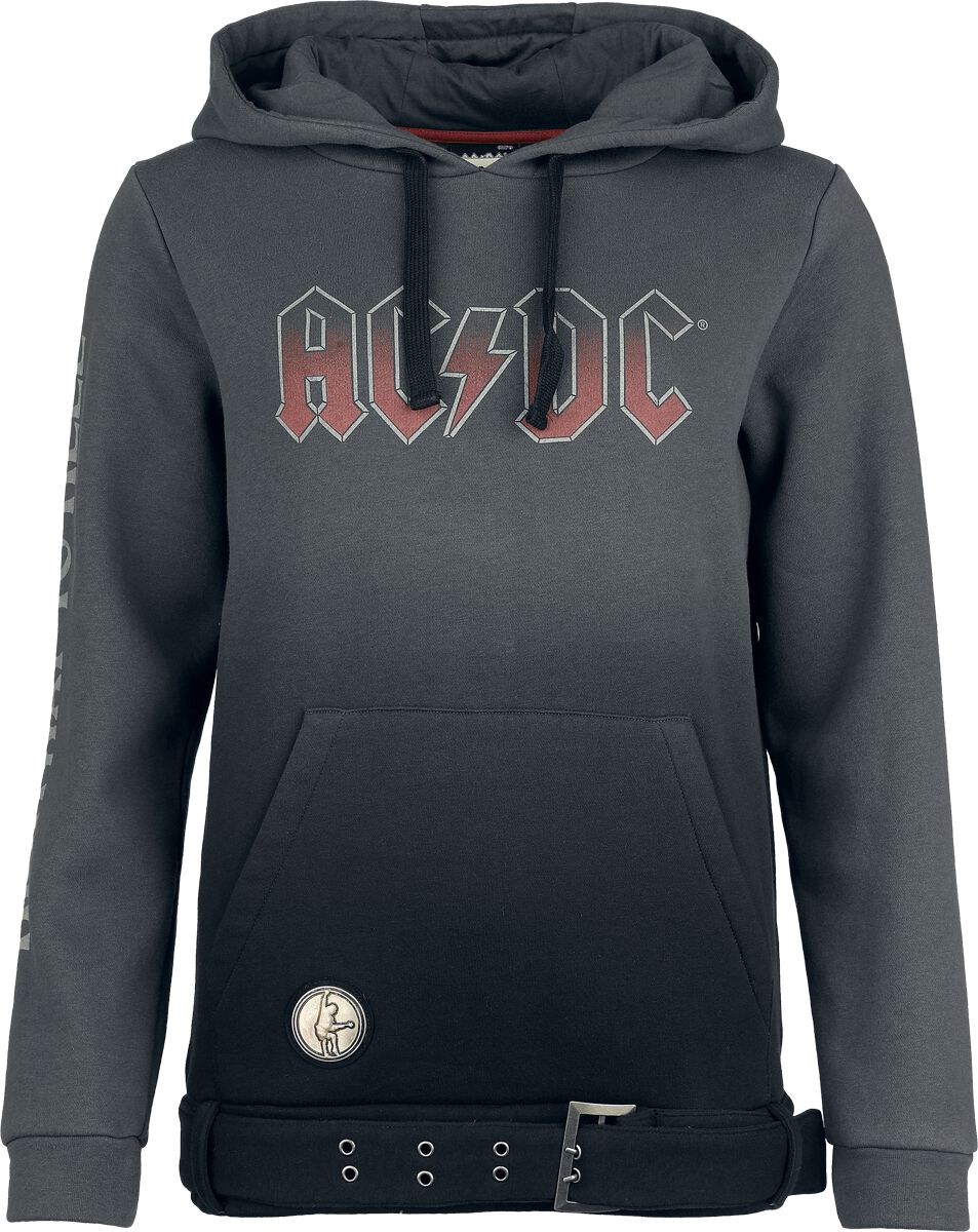Sweat-shirt à capuche  de AC/DC - EMP Signature Collection - S à 3XL - pour Femme - gris/noir - AC/DC