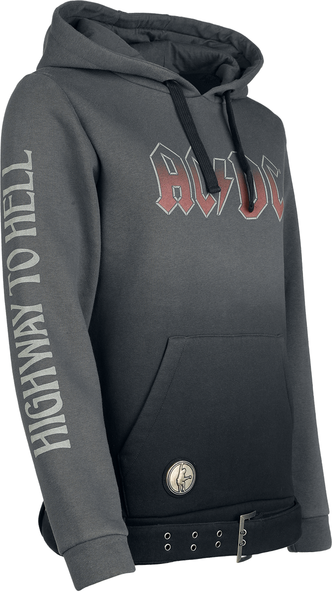 Sweat-shirt à capuche  de AC/DC - EMP Signature Collection - S à 3XL - pour Femme - gris/noir - AC/DC - View 2