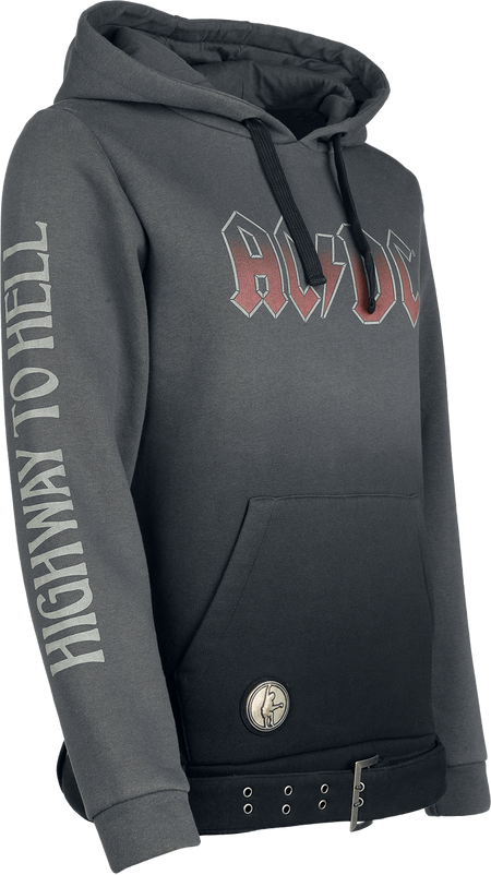 Sweat-shirt à capuche  de AC/DC - EMP Signature Collection - S à 3XL - pour Femme - gris/noir - AC/DC - View 2