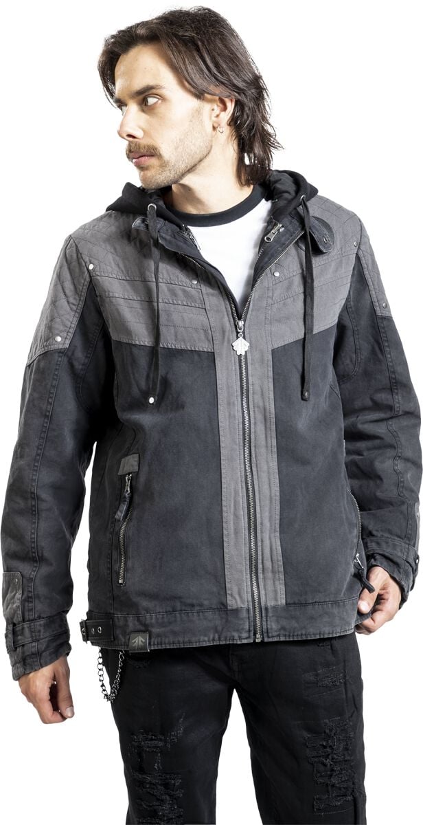 Manteau d'hiver  de Amon Amarth - EMP Signature Collection - M à 3XL - pour Homme - noir/gris - Amon Amarth