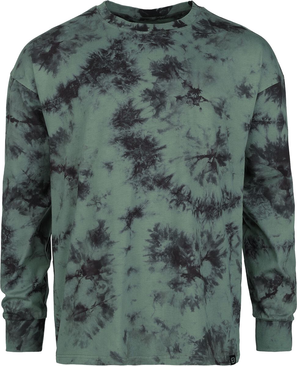 T-shirt manches longues  de RED by EMP - Haut Manches Longues Tie-Dye - M à XXL - pour Homme - olive - RED by EMP