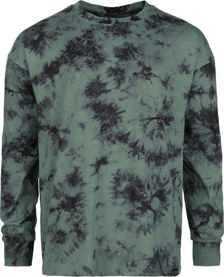 T-shirt manches longues  de RED by EMP - Haut Manches Longues Tie-Dye - M à XXL - pour Homme - olive - RED by EMP