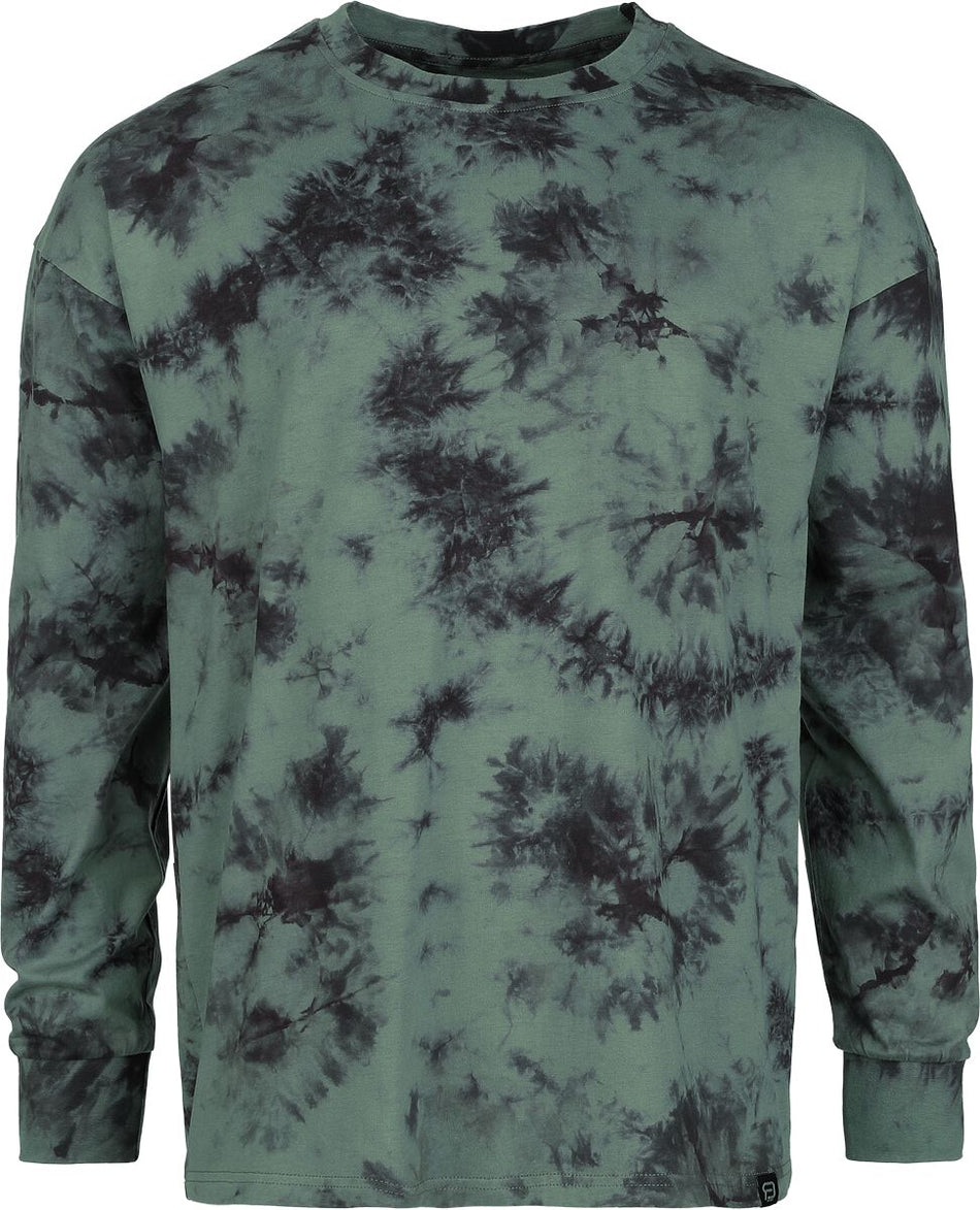 T-shirt manches longues  de RED by EMP - Haut Manches Longues Tie-Dye - M à XXL - pour Homme - olive - RED by EMP