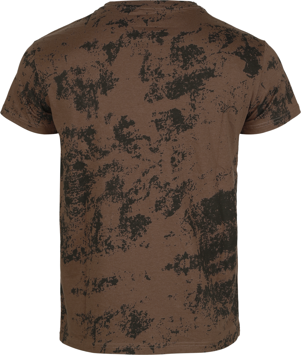 T-Shirt Manches courtes  de Black Premium by EMP - S à XXL - pour Homme - marron - Black Premium by EMP - View 2