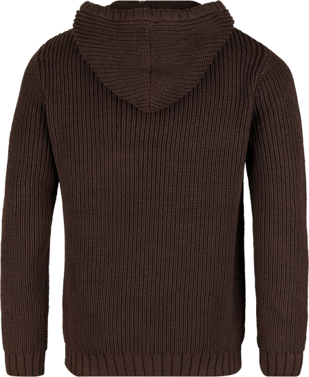 Pull tricoté  de Black Premium by EMP - Sweat Marron avec Cordon - S à XXL - pour Homme - marron - Black Premium by EMP - View 2
