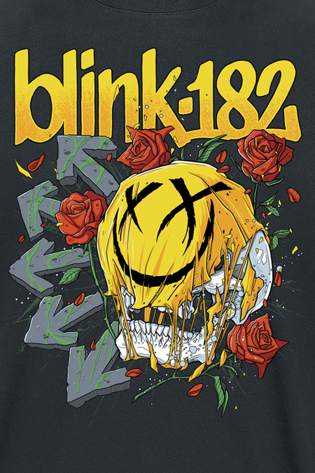 T-Shirt Manches courtes  de Blink-182 - Skull Smile - S à XXL - pour Homme - noir - Blink-182 - View 2