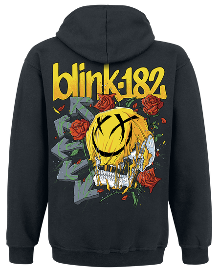 Sweat-shirt à capuche  de Blink-182 - Skull Smile - S à XXL - pour Homme - noir - Blink-182 - View 2