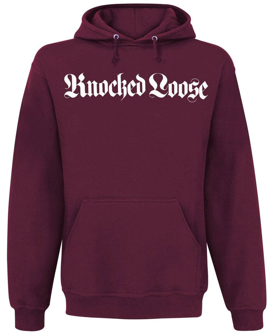 Sweat-shirt à capuche  de Knocked Loose - Chruch - S à 3XL - pour Homme - bordeaux - Knocked Loose