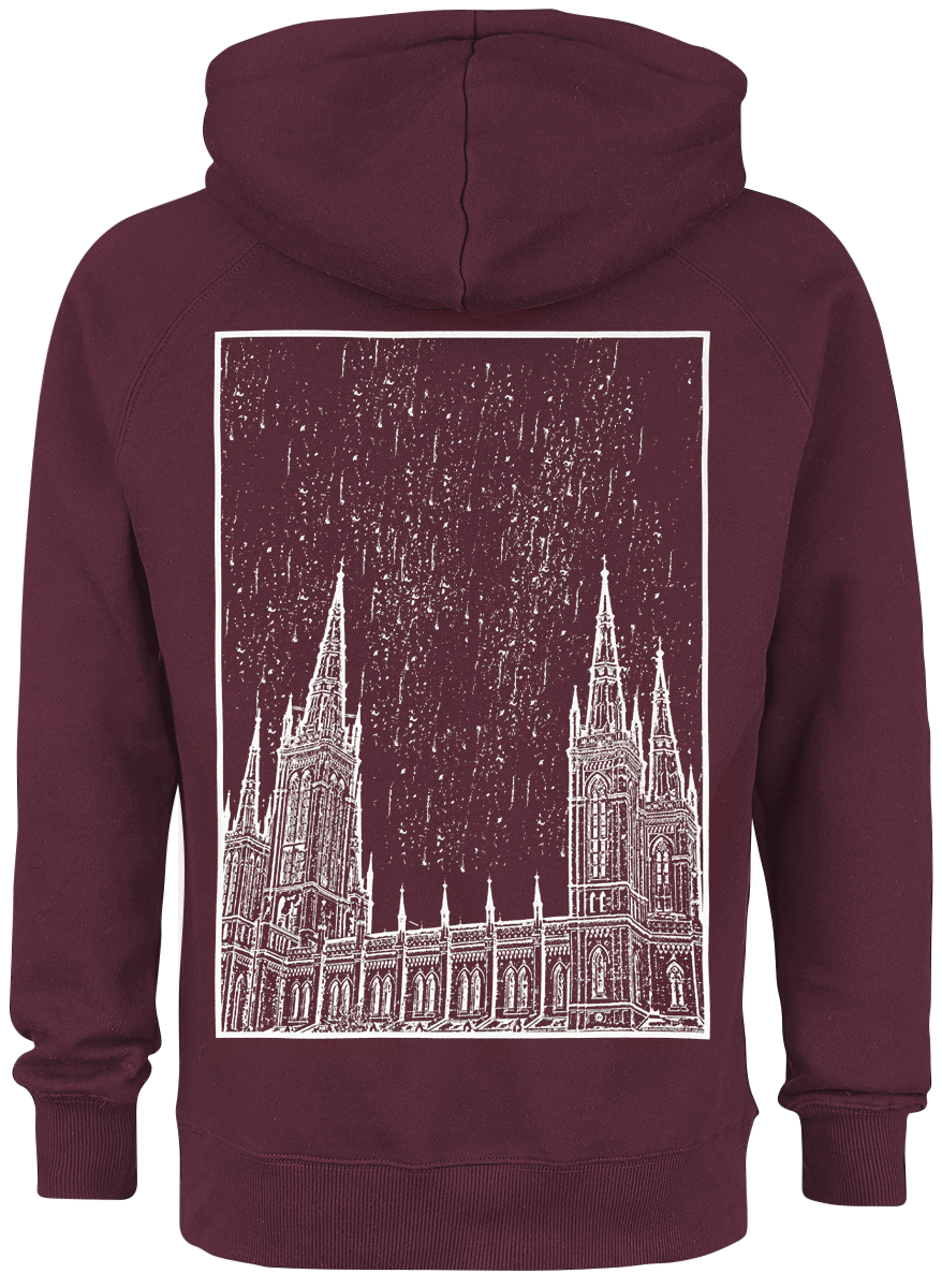 Sweat-shirt à capuche  de Knocked Loose - Chruch - S à 3XL - pour Homme - bordeaux - Knocked Loose - View 2