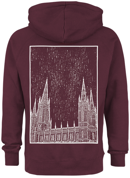 Sweat-shirt à capuche  de Knocked Loose - Chruch - S à 3XL - pour Homme - bordeaux - Knocked Loose - View 2