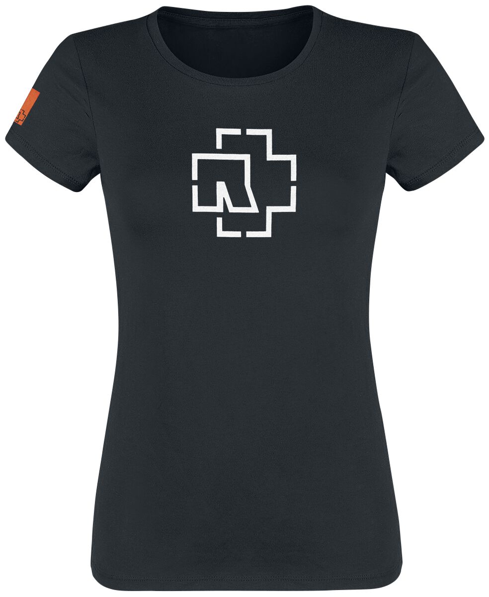 T-Shirt Manches courtes  de Rammstein - Logo Glow - S à XXL - pour Femme - noir - Rammstein