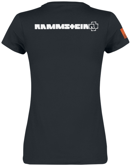 T-Shirt Manches courtes  de Rammstein - Logo Glow - S à XXL - pour Femme - noir - Rammstein - View 2