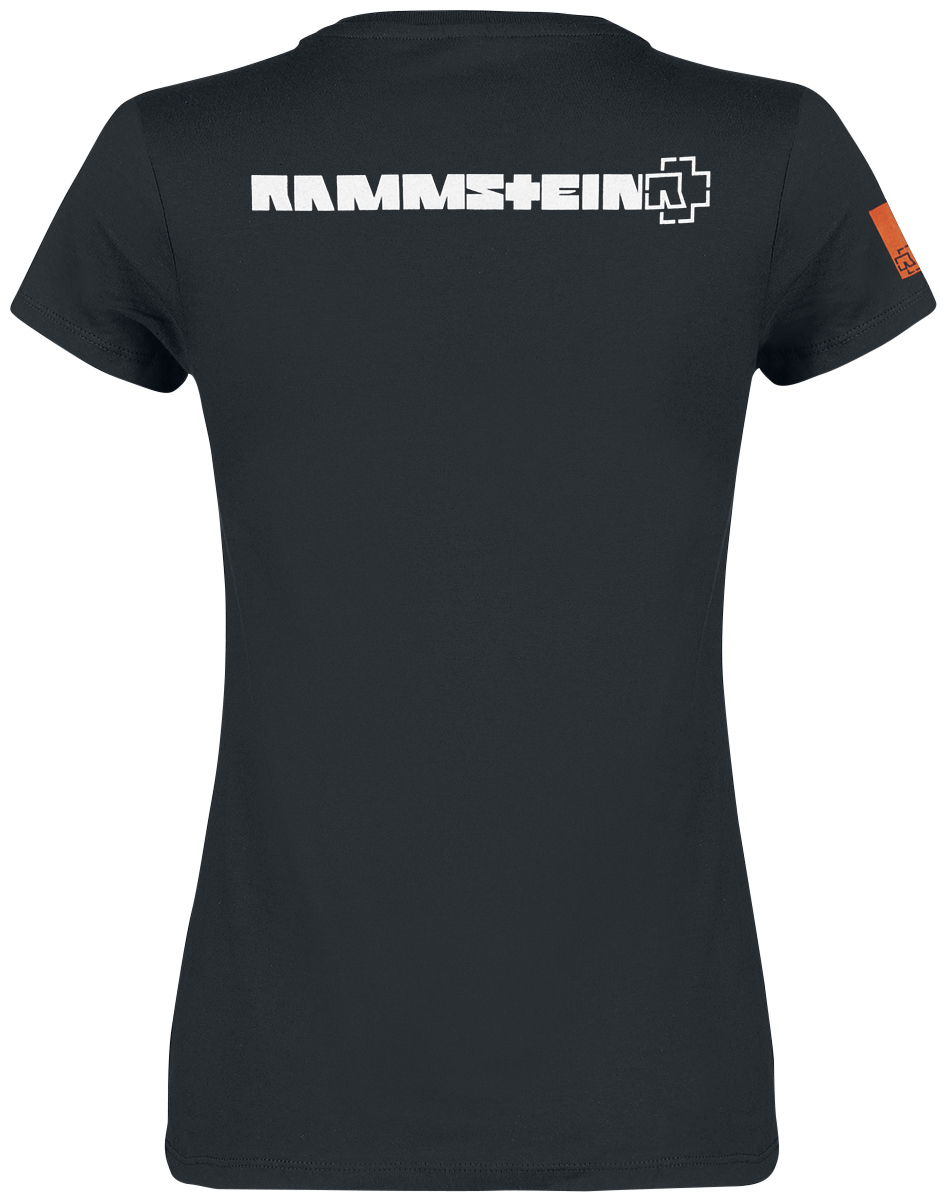 T-Shirt Manches courtes  de Rammstein - Logo Glow - S à XXL - pour Femme - noir - Rammstein - View 2
