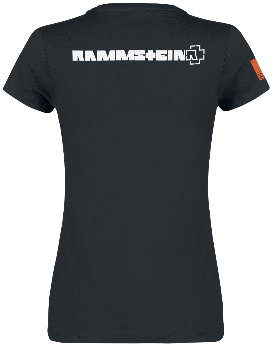 T-Shirt Manches courtes  de Rammstein - Logo Glow - S à XXL - pour Femme - noir - Rammstein - View 2