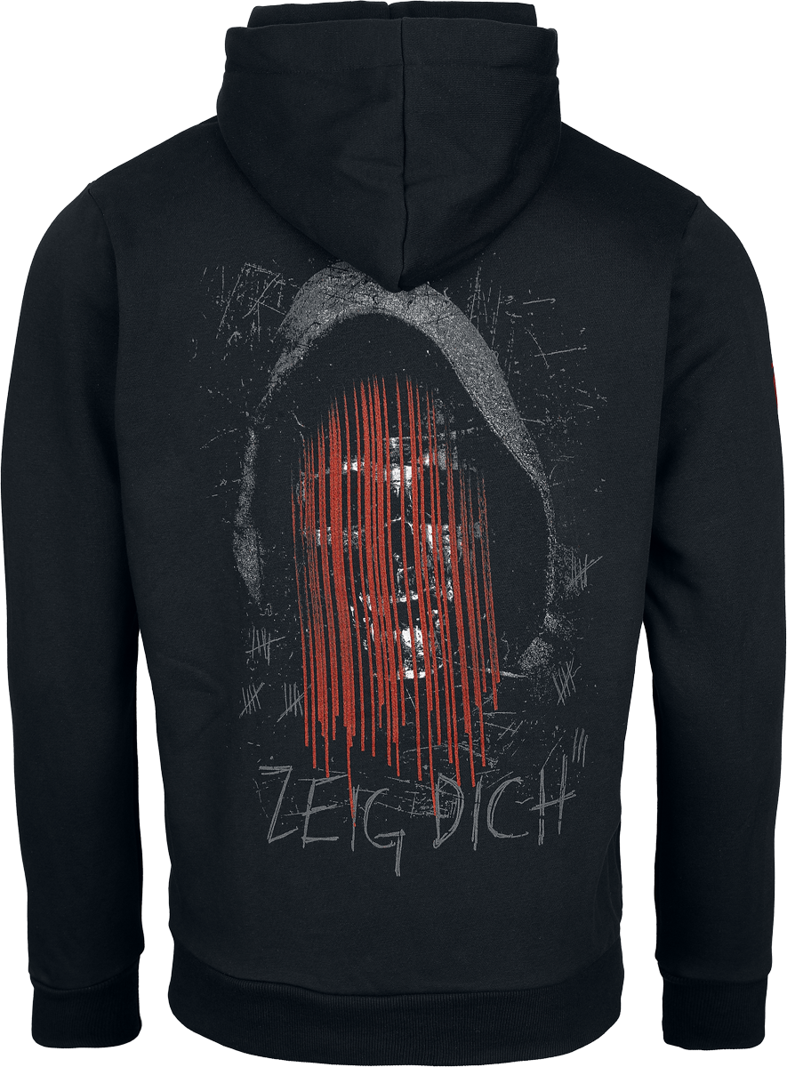 Sweat-shirt zippé à capuche  de Rammstein - Im Namen des Herren - S à 3XL - pour Homme - noir - Rammstein - View 2