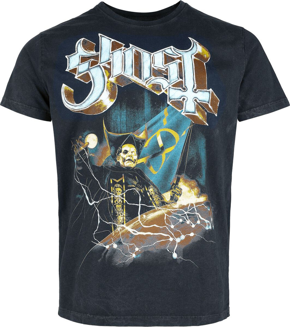 T-Shirt Manches courtes  de Ghost - Lightning - S à 4XL - pour Homme - gris foncé - Ghost