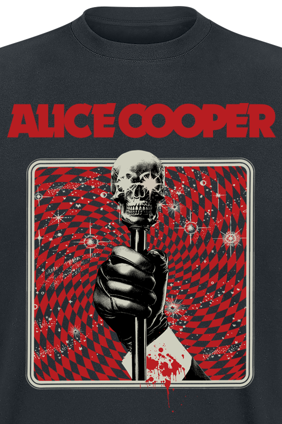 T-Shirt Manches courtes  de Alice Cooper - Skull Cane - M - pour Homme - noir - Alice Cooper - View 2