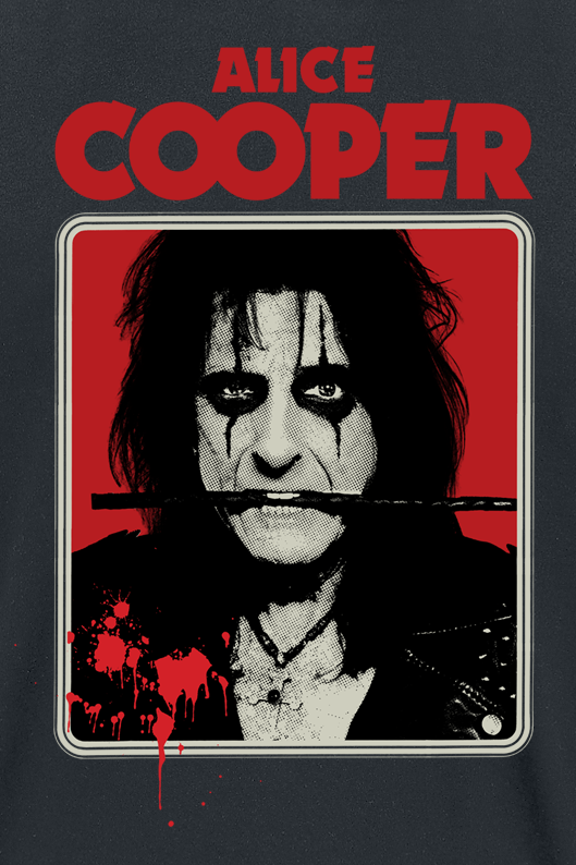 T-Shirt Manches courtes  de Alice Cooper - Bloody Portrait - S à L - pour Homme - noir - Alice Cooper - View 2