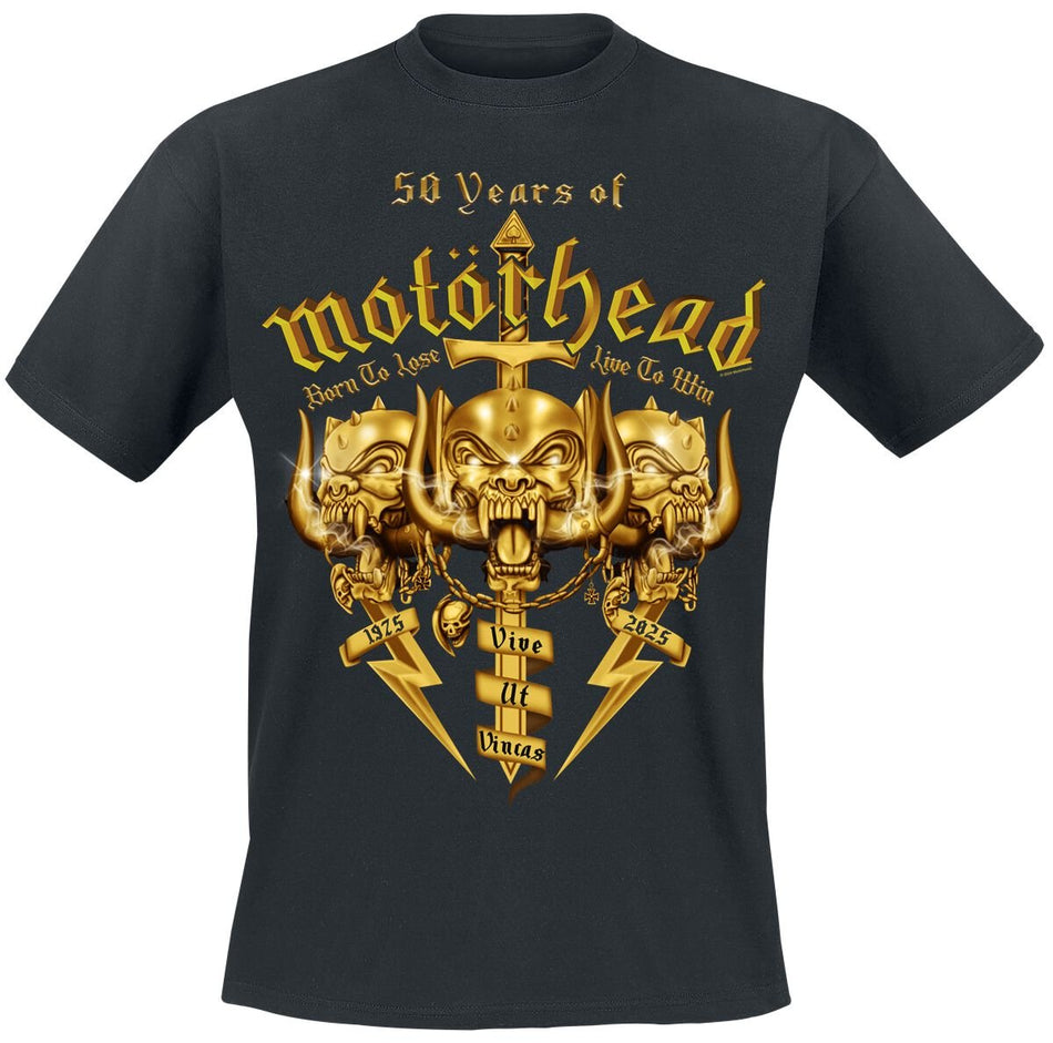 T-Shirt Manches courtes  de Motörhead - 50 Years Of Motörhead - S à L - pour Homme - noir - Motörhead