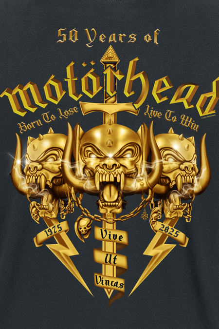 T-Shirt Manches courtes  de Motörhead - 50 Years Of Motörhead - S à L - pour Homme - noir - Motörhead - View 2