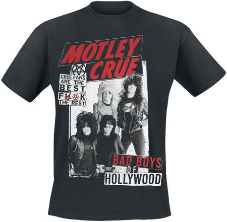T-Shirt Manches courtes  de Mötley Crüe - Crue Fans - L à 4XL - pour Homme - noir - Mötley Crüe