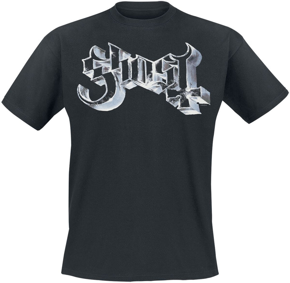 T-Shirt Manches courtes  de Ghost - Oxidized Silver Logo - S à 4XL - pour Homme - noir - Ghost