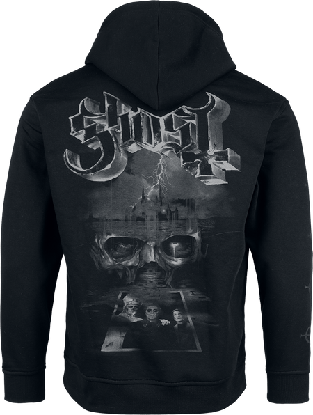 Sweat-shirt à capuche  de Ghost - Emeristus - S à XXL - pour Homme - noir - Ghost - View 2