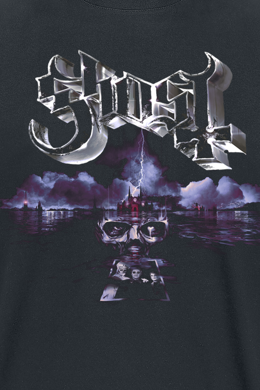 T-Shirt Manches courtes  de Ghost - Portrait Wide Logo - S à 4XL - pour Homme - noir - Ghost - View 2