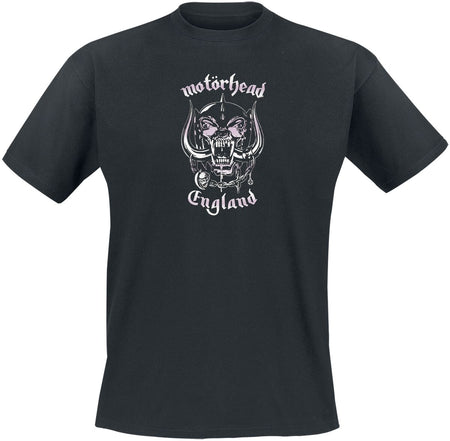 T-Shirt Manches courtes  de Motörhead - England Pink Wash - S à 4XL - pour Homme - noir - Motörhead