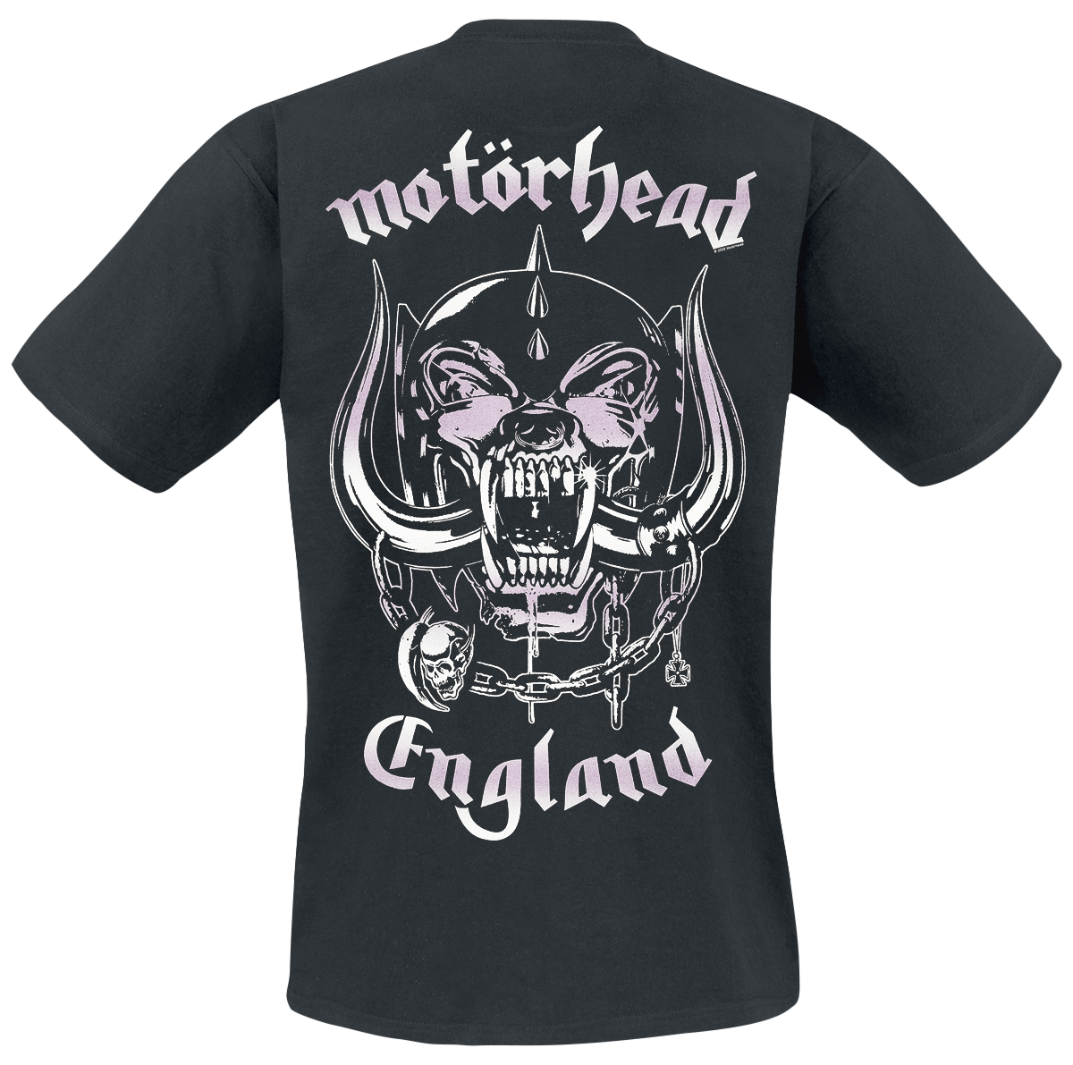 T-Shirt Manches courtes  de Motörhead - England Pink Wash - S à 4XL - pour Homme - noir - Motörhead - View 2